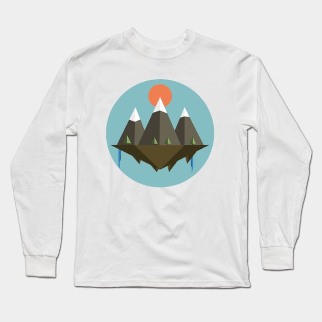 Morning Mountain View Long Sleeve T-Shirt by wardm